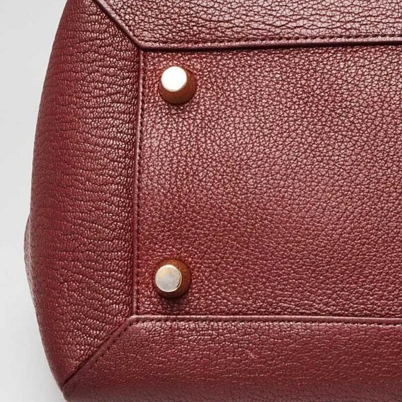 Celine Burgundy Grained Leather Mini Belt Bag - Picture 2 of 11
